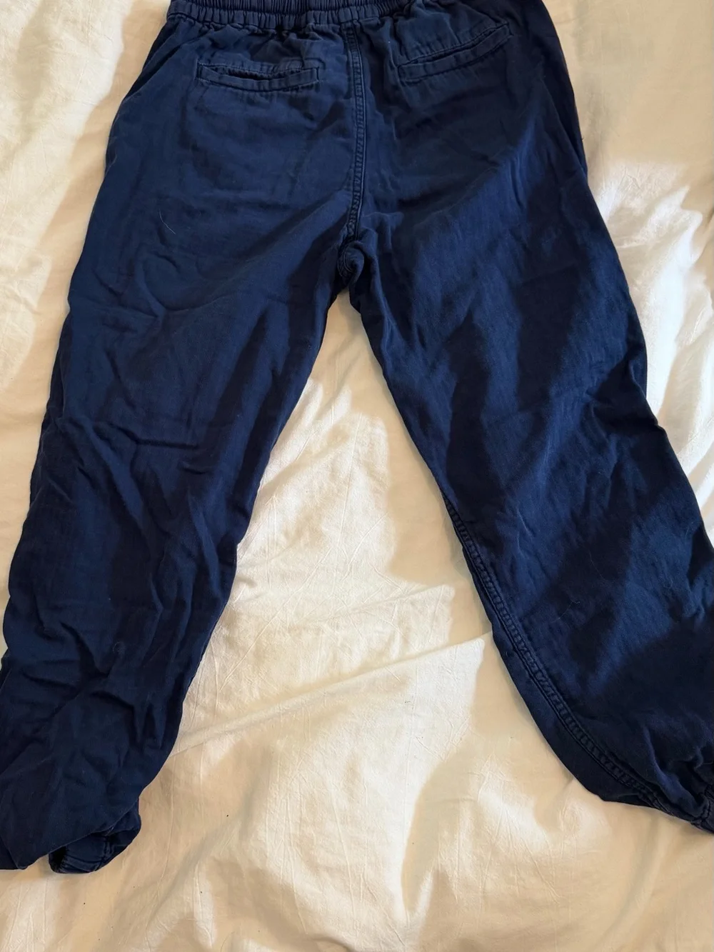 J. Crew Navy Drawstring Ankle Pants